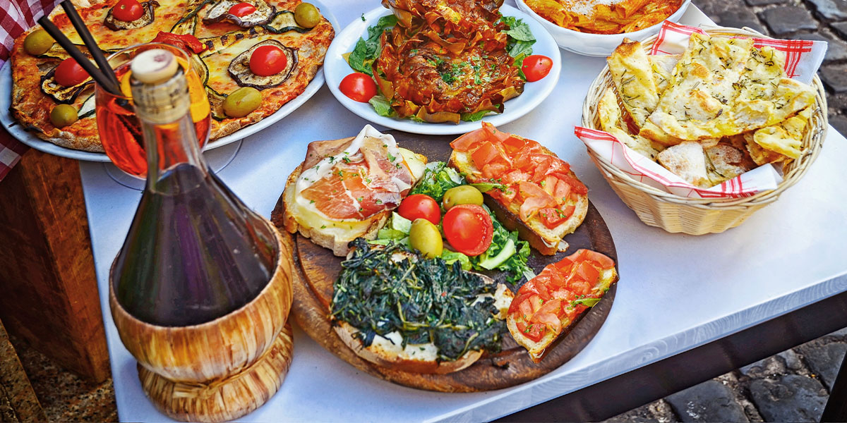 Urlaub in Rom: Essen und Trinken