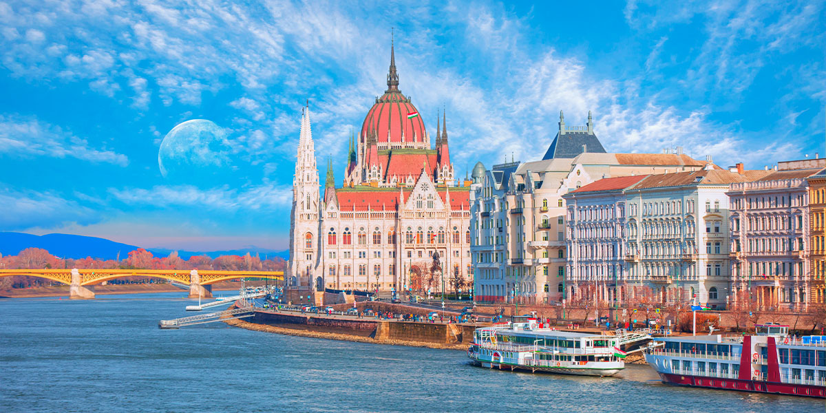 Parlamentsgebäude in Budapest