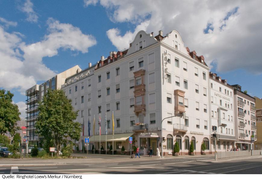 4 Sterne Hotel: Ringhotel Loew's Merkur - Nürnberg, Bayern