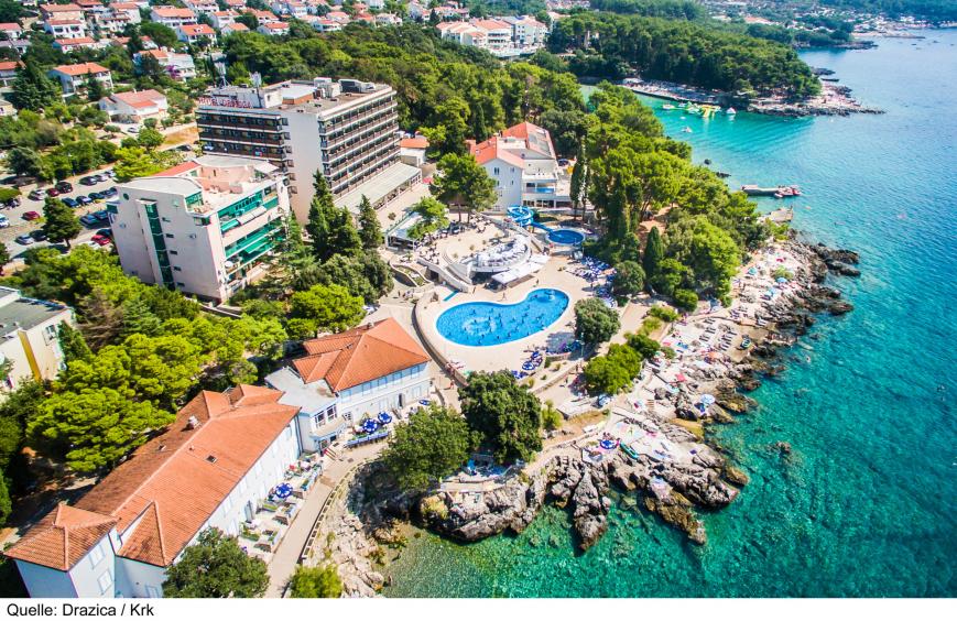 3 Sterne Hotel: Drazica Hotel - Krk (Insek Krk), Insel Krk