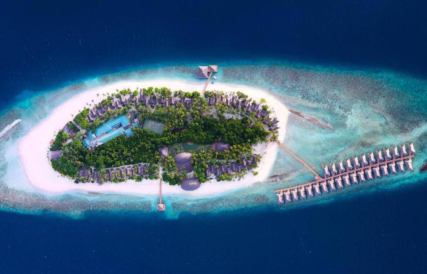 4 Sterne Hotel: Dreamland Maldives - The Unique Sea & Lake Resort & Spa - Baa Atoll, Raa & Baa Atoll, Bild 1