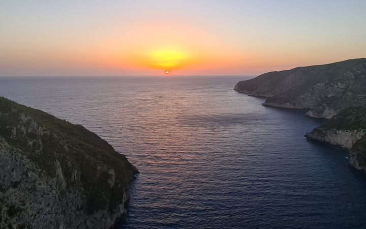 Sonnenuntergang auf Zakynthos