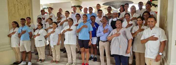 Die Mitarbeiter des Hilton Mauritius Resort & Spa