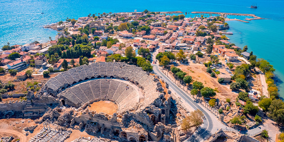Side Urlaub: Sehenswürdigkeit Aspendos Theater