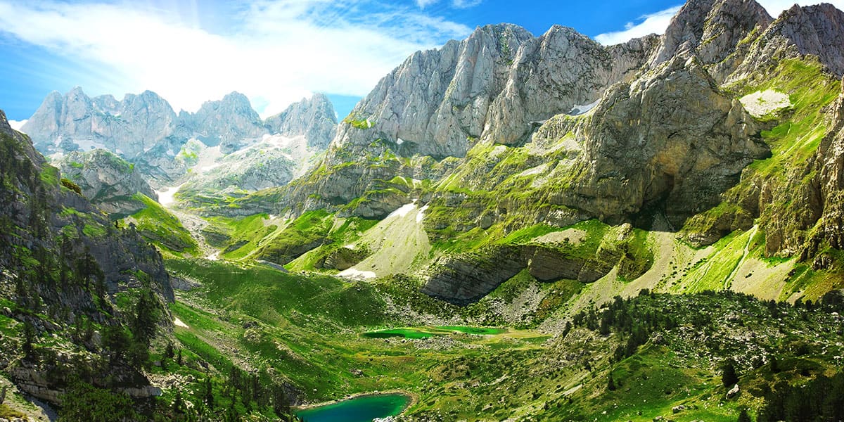 Berglandschaft in Albanien