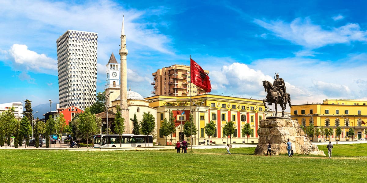 Albaniens Hauptstadt Tirana