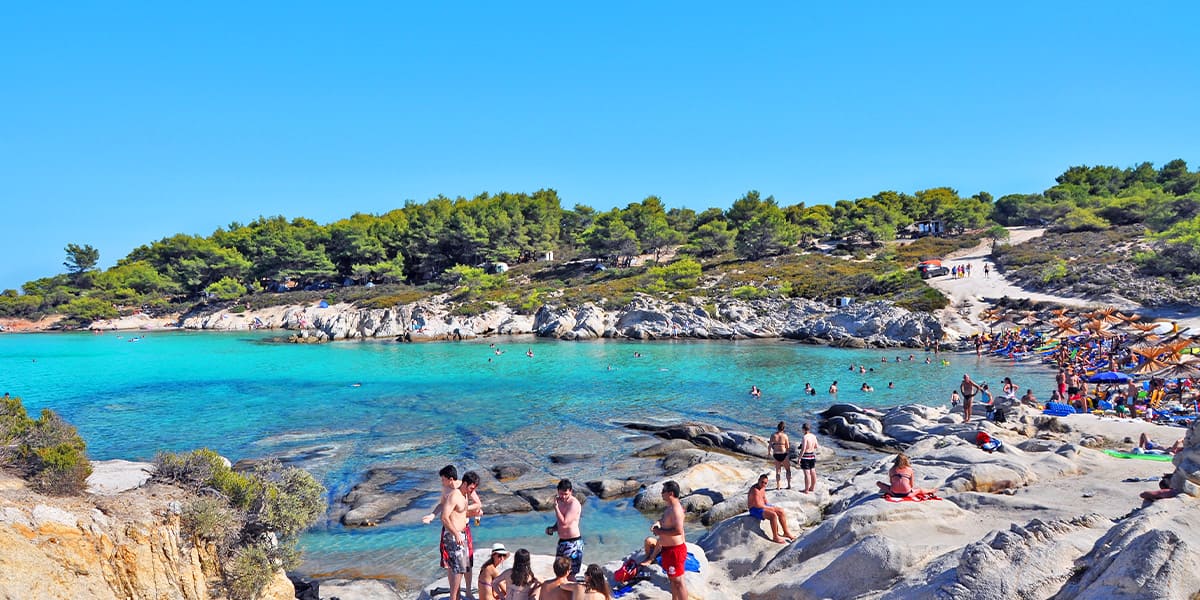 Wunderschöne Strände in Chalkidiki