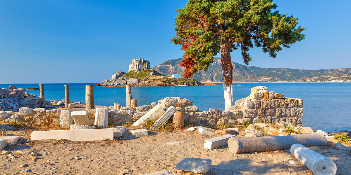 Kos Urlaub: Antike Stätten und Ruinen