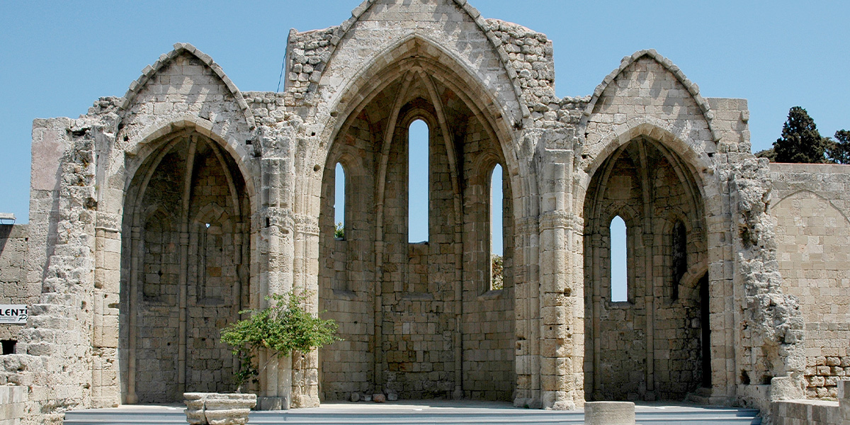 Pauschalreise Rhodos: Altstadt Ruine