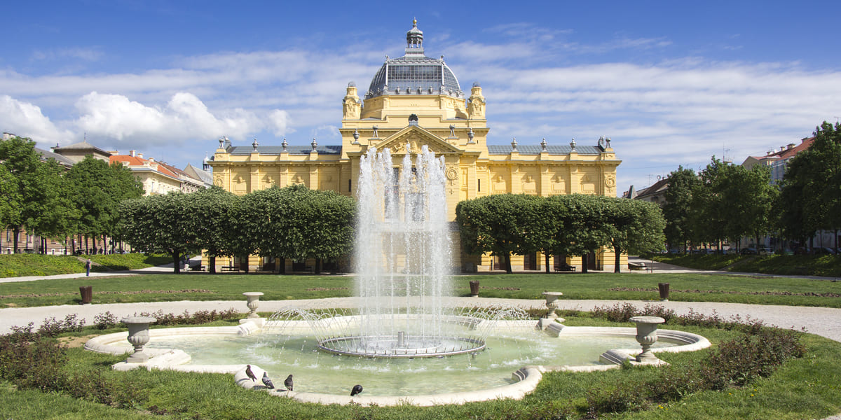 Kroatien Urlaub: Zagreb Pabellón del Arte